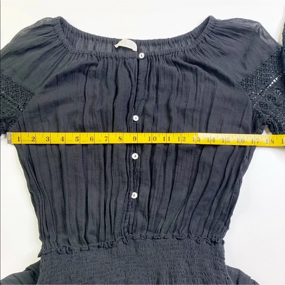 Love Shack Fancy Long Sleeve Peasant Dress Sz 0 - Picture 3 of 6